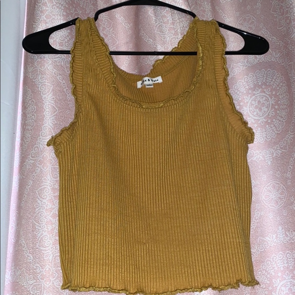 Mustard Yellow Crop Top 🧡